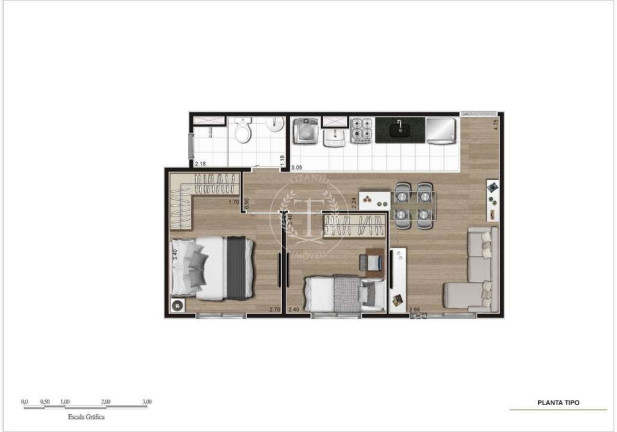 Imagem Apartamento com 2 Quartos à Venda, 40 m² em Pirituba - São Paulo