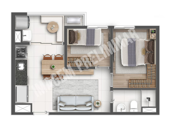 Imagem Imóvel com 2 Quartos à Venda, 42 m² em Vila Esperança - São Paulo Imagem Imóvel com 2 Quartos à Venda, 42 m² em Vila Esperança - São Paulo
