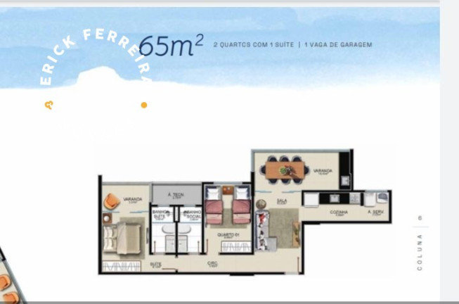Imagem Apartamento com 3 Quartos à Venda, 95 m² em Praia Do Morro - Guarapari