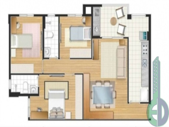 Imagem Imóvel com 2 Quartos à Venda, 70 m² em Centro - Sao Caetano Do Sul Imagem Imóvel com 2 Quartos à Venda, 70 m² em Centro - Sao Caetano Do Sul
