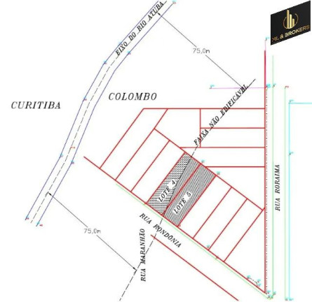 Imagem Terreno à Venda, 960 m² em Campo Pequeno - Colombo Imagem Terreno à Venda, 960 m² em Campo Pequeno - Colombo