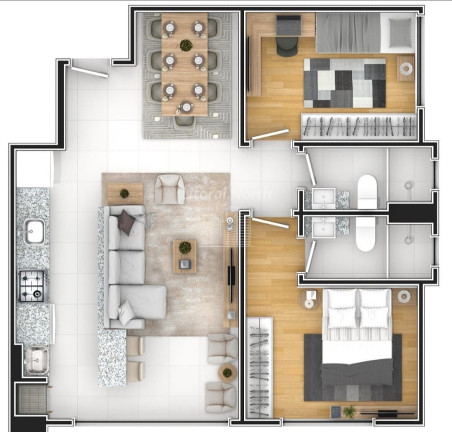 Imagem Apartamento com 2 Quartos à Venda, 65 m² em São João - Itajaí Imagem Apartamento com 2 Quartos à Venda, 65 m² em São João - Itajaí