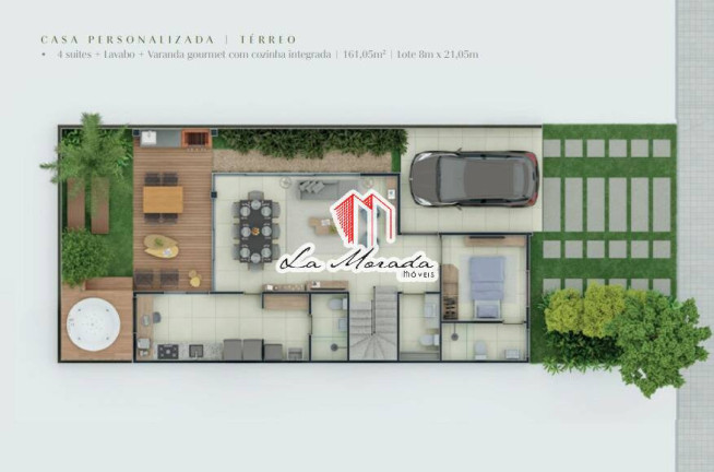 Imagem Casa de Condomínio com 3 Quartos à Venda, 144 m² em Flores - Manaus