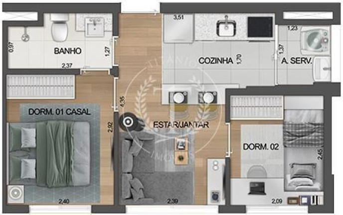 Imagem Apartamento com 2 Quartos à Venda, 33 m² em Indianópolis - São Paulo