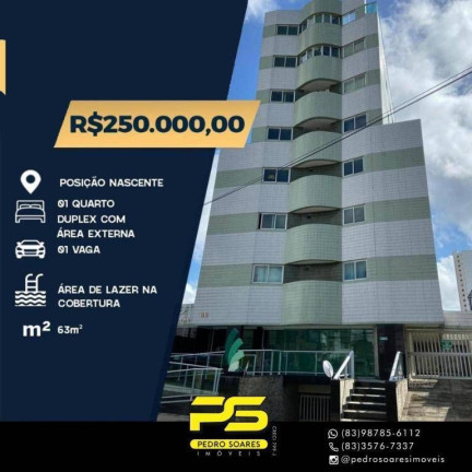Apartamento com 1 Quarto à Venda, 63 m² em Manaíra - João Pessoa