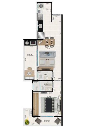 Imagem Apartamento com 1 Quarto à Venda, 40 m² em Guilhermina - Praia Grande Imagem Apartamento com 1 Quarto à Venda, 40 m² em Guilhermina - Praia Grande