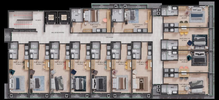 Imagem Apartamento com 1 Quarto à Venda, 26 m² em Tambaú - João Pessoa
