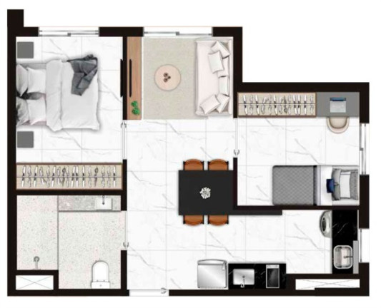 Imagem Imóvel com 1 Quarto à Venda, 24 m² em Vila Pompéia - São Paulo