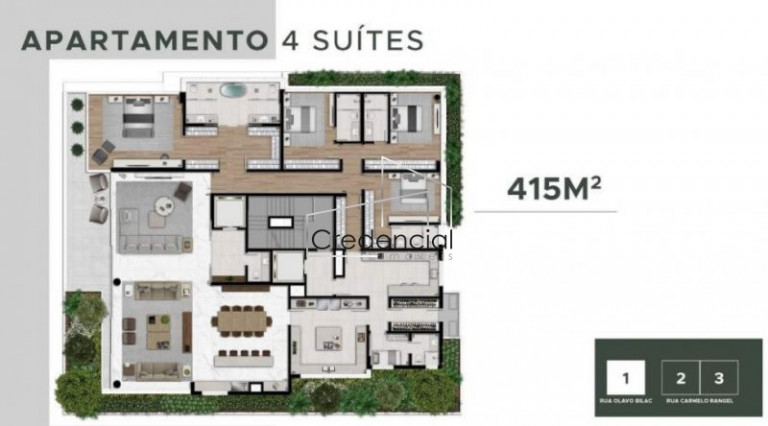 Imagem Apartamento com 3 Quartos à Venda, 310 m² em Batel - Curitiba Imagem Apartamento com 3 Quartos à Venda, 310 m² em Batel - Curitiba