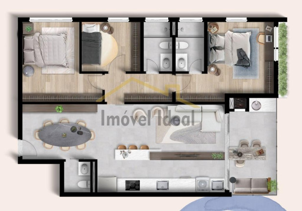 Imagem Apartamento com 4 Quartos à Venda, 142 m² em Juvevê - Curitiba Imagem Apartamento com 4 Quartos à Venda, 142 m² em Juvevê - Curitiba