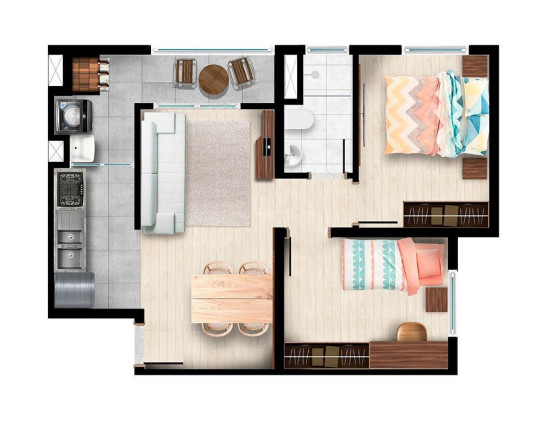Imagem Apartamento com 2 Quartos à Venda, 75 m² em Parque Jamaica - Londrina Imagem Apartamento com 2 Quartos à Venda, 75 m² em Parque Jamaica - Londrina