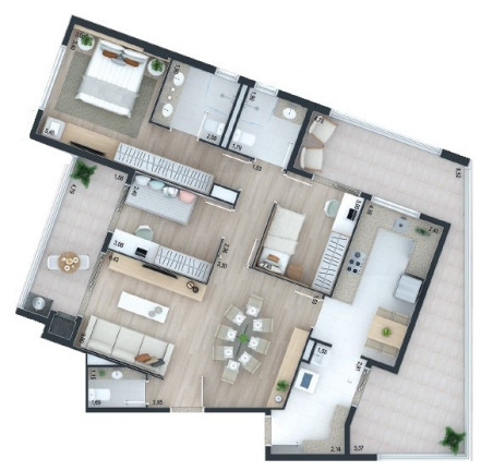Imagem Apartamento com 3 Quartos à Venda, 105 m² em Juvevê - Curitiba Imagem Apartamento com 3 Quartos à Venda, 105 m² em Juvevê - Curitiba