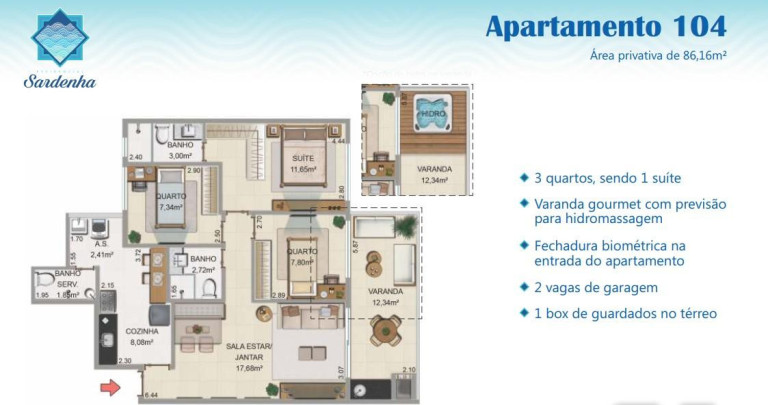 Imagem Apartamento com 2 Quartos à Venda, 172 m² em Recreio Dos Bandeirantes - Rio De Janeiro
