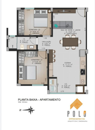 Imagem Imóvel com 2 Quartos à Venda, 62 m² em Vila Industrial