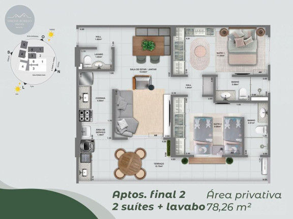 Imagem Apartamento com 2 Quartos à Venda, 75 m² em Aviação - Praia Grande