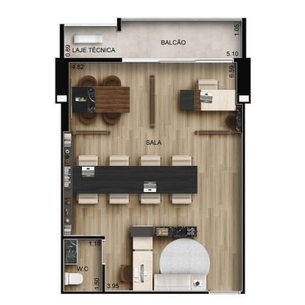 Imagem Sala Comercial à Venda, 40 m² em Jardim Goiás - Goiânia