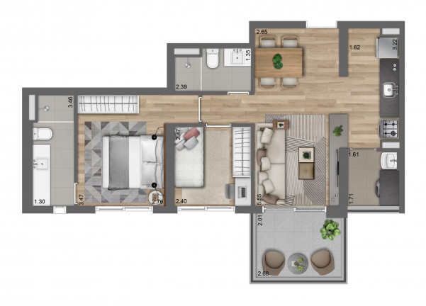 Imagem Apartamento com 2 Quartos à Venda, 52 m² em Pinheiros - São Paulo Imagem Apartamento com 2 Quartos à Venda, 52 m² em Pinheiros - São Paulo