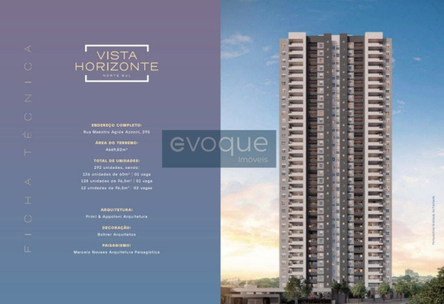 Apartamento com 2 Quartos à Venda, 60 m² em Chácara Da Barra - Campinas