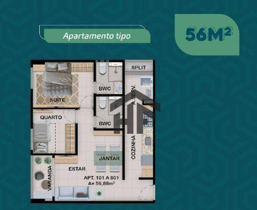 Imagem Apartamento com 2 Quartos à Venda, 48 m² em Casa Caiada - Olinda Imagem Apartamento com 2 Quartos à Venda, 48 m² em Casa Caiada - Olinda