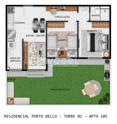 Imagem Apartamento com 2 Quartos à Venda, 42 m² em Fátima - Canoas Imagem Apartamento com 2 Quartos à Venda, 42 m² em Fátima - Canoas