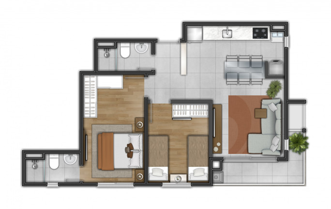 Imagem Apartamento com 3 Quartos à Venda, 86 m² em Bom Pastor - Igrejinha