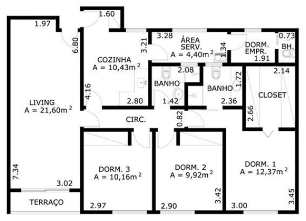 Imagem Apartamento com 3 Quartos à Venda, 105 m² em Itaim Bibi - São Paulo