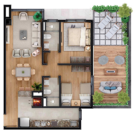 Imagem Apartamento com 1 Quarto à Venda, 55 m² em Carniel - Gramado Imagem Apartamento com 1 Quarto à Venda, 55 m² em Carniel - Gramado