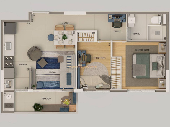 Imagem Apartamento com 2 Quartos à Venda, 119 m² em Bethaville I - Barueri