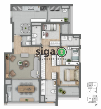 Apartamento com 3 Quartos à Venda, 125 m² em Vila Mariana - São Paulo