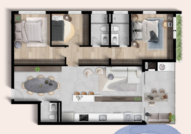 Imagem Apartamento com 2 Quartos à Venda, 55 m² em Juvevê - Curitiba Imagem Apartamento com 2 Quartos à Venda, 55 m² em Juvevê - Curitiba