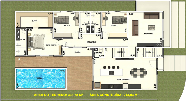 Imagem Casa à Venda, 213 m² em Condomínio Primor Das Torres - Cuiabá