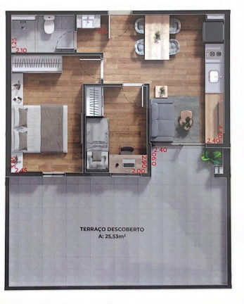 Imagem Imóvel com 2 Quartos à Venda, 53 m² em água Verde - Curitiba Imagem Imóvel com 2 Quartos à Venda, 53 m² em água Verde - Curitiba