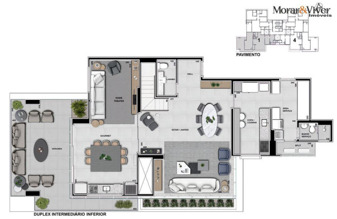 Imagem Apartamento com 3 Quartos à Venda, 131 m² em Cabral - Curitiba