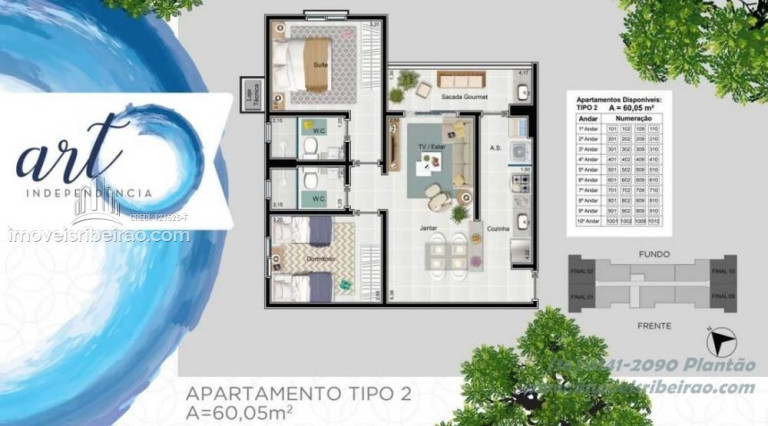 Imagem Apartamento com 2 Quartos à Venda, 55 m² em Campos Elíseos - Ribeirão Preto