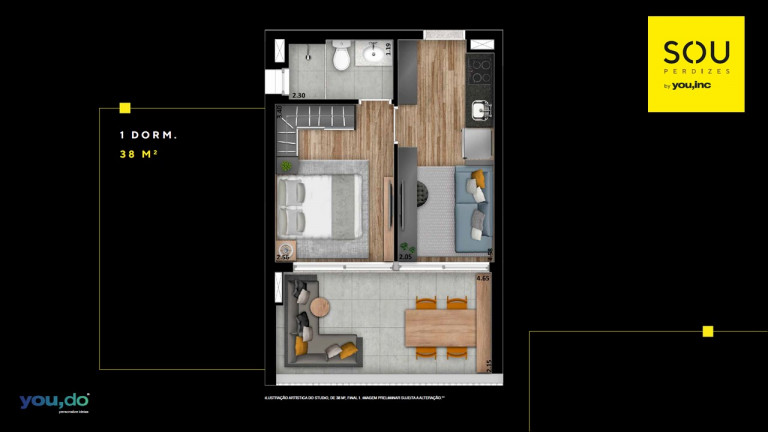 Imagem Apartamento com 1 Quarto à Venda, 25 m² em Perdizes - São Paulo