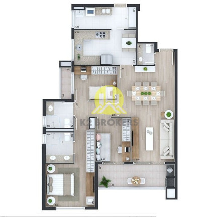 Imagem Apartamento com 3 Quartos à Venda, 105 m² em Juvevê - Curitiba Imagem Apartamento com 3 Quartos à Venda, 105 m² em Juvevê - Curitiba