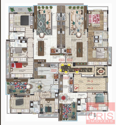 Imagem Apartamento com 3 Quartos à Venda, 102 m² em Botafogo - Bento Gonçalves