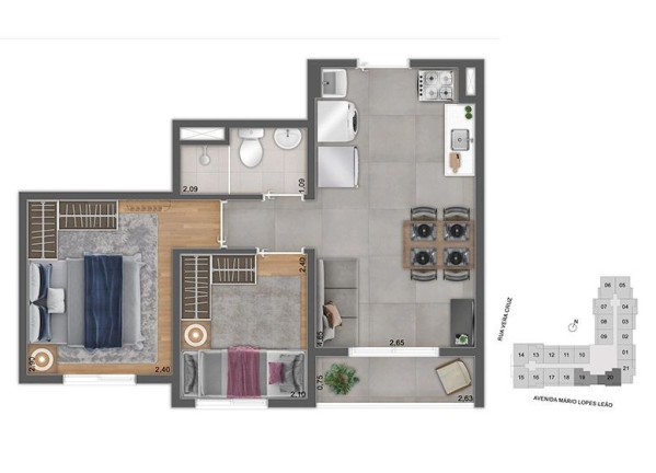 Imagem Apartamento com 2 Quartos à Venda, 36 m² em Santo Amaro - São Paulo Imagem Apartamento com 2 Quartos à Venda, 36 m² em Santo Amaro - São Paulo
