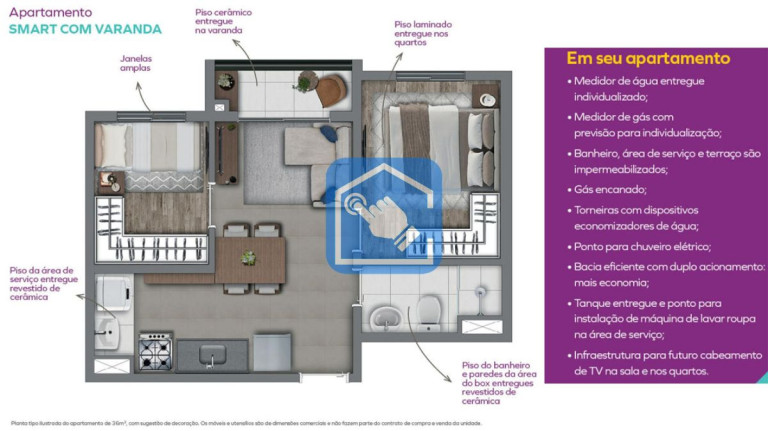 Apartamento com 2 Quartos à Venda, 36 m² em Nossa Senhora Do ó - São Paulo