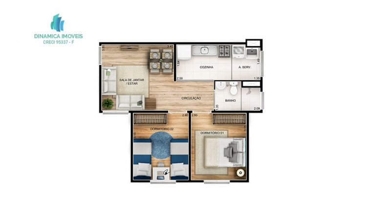 Imagem Apartamento com 2 Quartos à Venda, 44 m² em Centro - Campinas Imagem Apartamento com 2 Quartos à Venda, 44 m² em Centro - Campinas