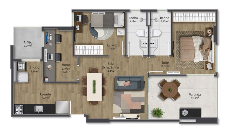 Imagem Imóvel com 2 Quartos à Venda, 70 m² em Praia De Itaparica - Vila Velha