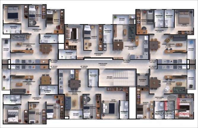 Imagem Apartamento com 2 Quartos à Venda, 59 m² em Nova Palhoça - Palhoça