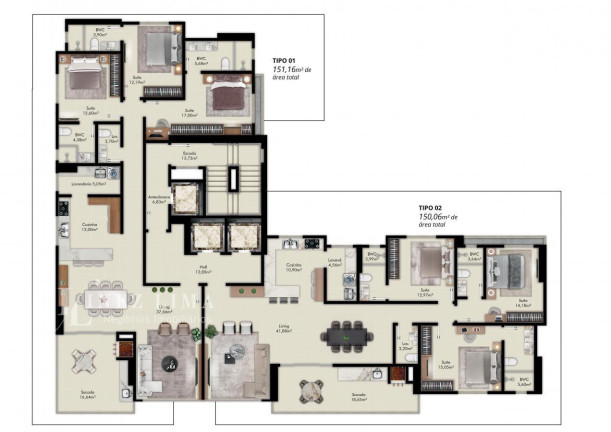 Imagem Apartamento com 3 Quartos à Venda, 151 m² em Meia Praia - Itapema Imagem Apartamento com 3 Quartos à Venda, 151 m² em Meia Praia - Itapema