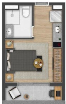 Imagem Apartamento com 1 Quarto à Venda, 41 m² em Brooklin Novo - São Paulo