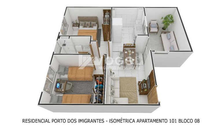 Imagem Apartamento com 2 Quartos à Venda, em Feitoria - Sao Leopoldo Imagem Apartamento com 2 Quartos à Venda, em Feitoria - Sao Leopoldo