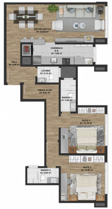 Imagem Apartamento com 1 Quarto à Venda, 48 m² em Centro - Gramado Imagem Apartamento com 1 Quarto à Venda, 48 m² em Centro - Gramado