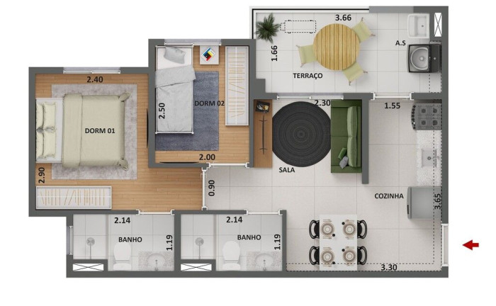 Imagem Apartamento com 2 Quartos à Venda, 44 m² em Limão - São Paulo Imagem Apartamento com 2 Quartos à Venda, 44 m² em Limão - São Paulo