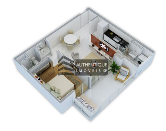 Imagem Apartamento com 1 Quarto à Venda, 47 m² em Campo Belo - São Paulo Imagem Apartamento com 1 Quarto à Venda, 47 m² em Campo Belo - São Paulo
