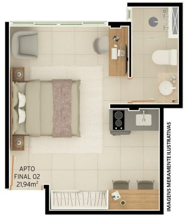 Imagem Apartamento com 1 Quarto à Venda, 31 m² em Intermares - Cabedelo Imagem Apartamento com 1 Quarto à Venda, 31 m² em Intermares - Cabedelo