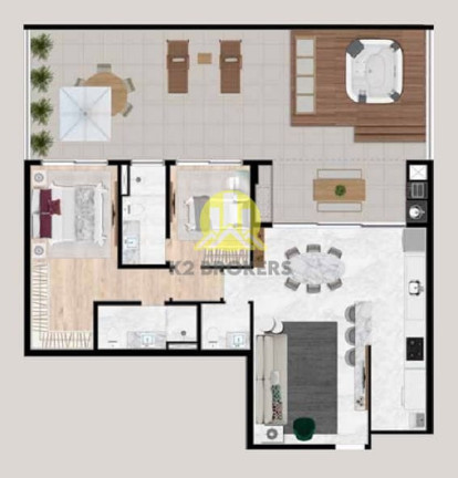 Imagem Apartamento com 2 Quartos à Venda, 133 m² em Mercês - Curitiba Imagem Apartamento com 2 Quartos à Venda, 133 m² em Mercês - Curitiba